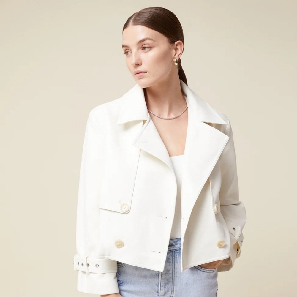 Elegant White Women's Jacket